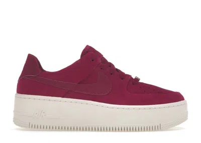 Pre-owned Nike Air Force 1 Sage Low (women's) Sneakers In True Berry/plum Chalk