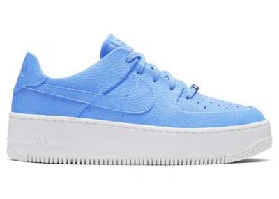 Pre-owned Nike Air Force 1 Sage Low (women's) Sneakers In University Blue