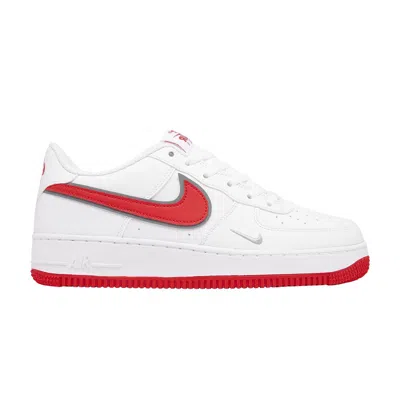 Pre-owned Nike Air Force 1 Se Gs 'mini Swoosh - White Habanero Red' | Kid's Size 6.5
