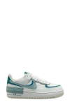 Nike Air Force 1 Shadow Sneaker In Summit White/ Mineral/ Blue