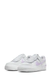 Nike Air Force 1 Shadow Sneaker In White/ Lilac Bloom/ Photon