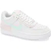 Nike Air Force 1 Shadow Sneaker In White/atmosphere/mint