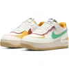Nike Air Force 1 Shadow Sneaker In White/yellow/lapis