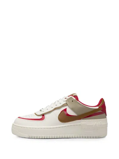 Nike Air Force 1 Shadow Sneakers In Gold
