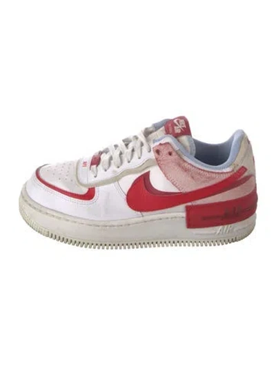 Pre-owned Nike Air Force 1 Shadow White University Red Psychic Blue Sneakers