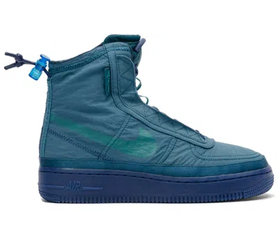 Pre-owned Nike Air Force 1 Shell (women's) Sneakers In Midnight Turquoise In Blue
