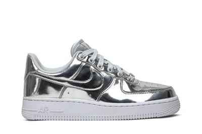 Pre-owned Nike Air Force 1 Sp 'liquid Metal - Chrome' Cq6566-001 Women's Shoes In White