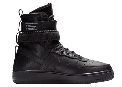Pre-owned Nike Air Force 1 Triple Leather (women's) Sneakers In Black