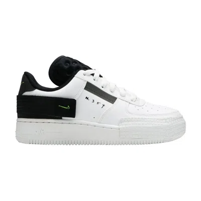 Pre-owned Nike Air Force 1 Type Gs 'white Black Volt' | Kid's Size 6.5