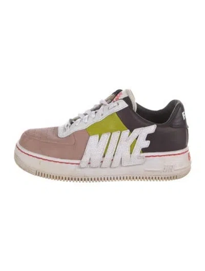 Pre-owned Nike Air Force 1 Upstep Force Is Female Port Wine Bright Cactus (women's) Sneakers In Multi