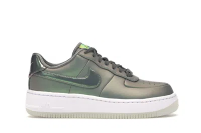 Pre-owned Nike Air Force 1 Upstep Low Shine (women's) Sneakers In Dark Stucco/white