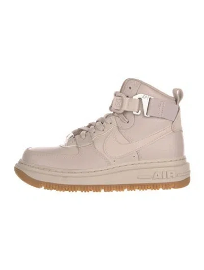 Pre-owned Nike Air Force 1 Utility 2.0 Fossil Stone Athletic Sneakers In Pink