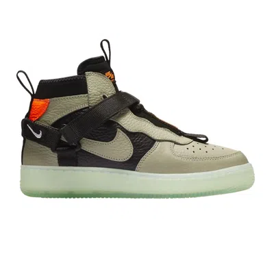 Pre-owned Nike Air Force 1 Utility Mid Gs 'spruce Fog' | Brown | Kid's Size 7