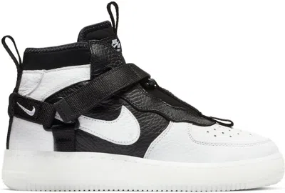 Pre-owned Nike Air Force 1 Utility Mid Orca Sneakers In Off White/black