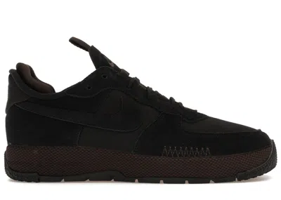 Pre-owned Nike Air Force 1 Wild Low (women's) Sneakers In Black/velvet Brown