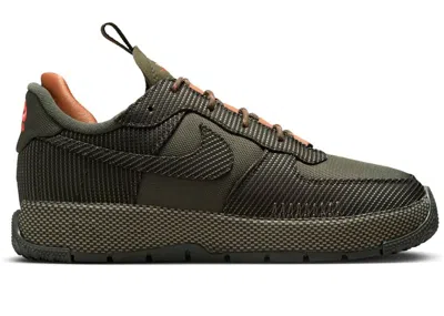 Pre-owned Nike Air Force 1 Wild Low (women's) Sneakers In Cargo Khaki/sequoia/flax In Multi