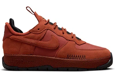 Pre-owned Nike Air Force 1 Wild Low (women's) Sneakers In Rugged Orange/black