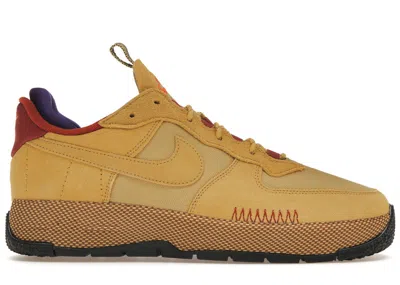 Pre-owned Nike Air Force 1 Wild Low (women's) Sneakers In Wheat Gold/rugged Orange In Multi