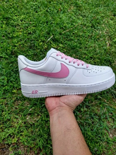 Pre-owned Nike Air Force 1 Womens /gs White Custom Multi Size Af1 Pink