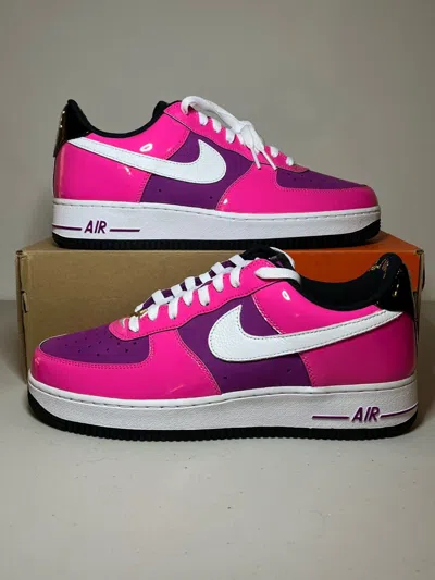 Pre-owned Nike Air Force 1 World Tour Las Vegas Men's Sneaker Size 10 Fv6150-600 In Pink