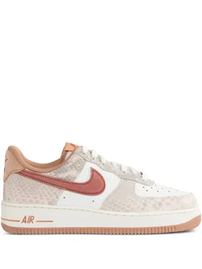 Nike Air Force 1'07 Lv8 Sneakers In Summit White/sail/dusted Clay/canyon Rust