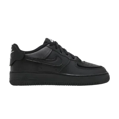 Pre-owned Nike Air Force 1/1 Gs 'black Bright Crimson' | Kid's Size 7