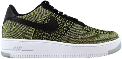 Pre-owned Nike Air Force I 1 Flyknit Low Warriors (women's) Sneakers In Black/blue Tint
