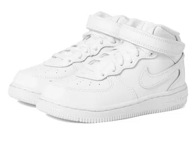 Nike Kids' Air Force Mid Le Sneakers Toddler Us8 White Basketball Shoes Htat1299