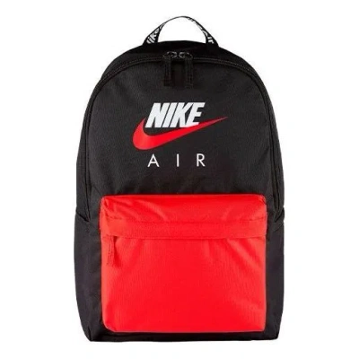 Nike Air Heritage Logo Backpack 'black Red'