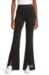 Nike Air High Waisted Flared Leggings In Black