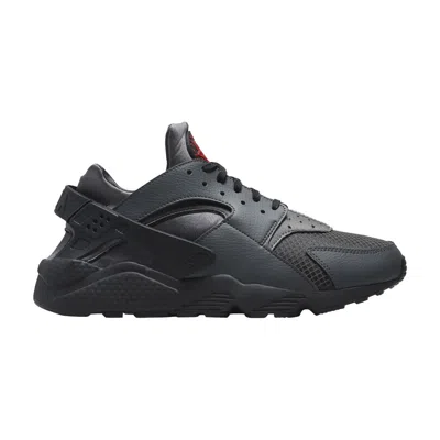 Pre-owned Nike Air Huarache 'anthracite Picante Red' In Grey