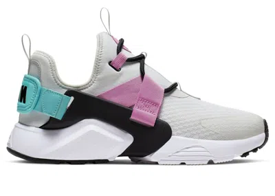 Pre-owned Nike Air Huarache City Low (women's) Sneakers In Platinum Tint/black/hyper Jade