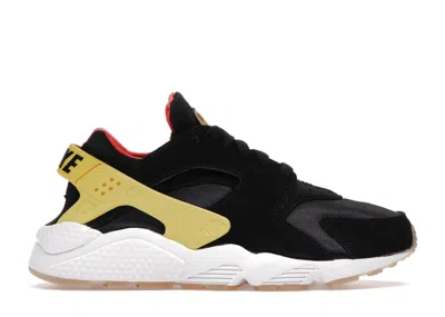 Pre-owned Nike Air Huarache Go The Extra Smile (women's) Sneakers In Black/white/team Orange