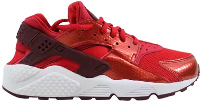 Pre-owned Nike Air Huarache Run (women's) Sneakers In University Red/night Maroon/white