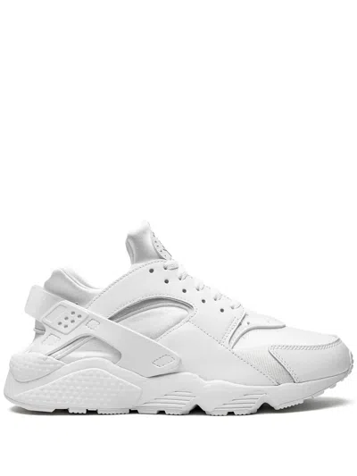 Nike Men's Air Huarache Casual Sneakers From Finish Line In White/pure Platinum