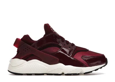Pre-owned Nike Air Huarache (women's) Sneakers In Dark Beetroot/black/coconut Milk
