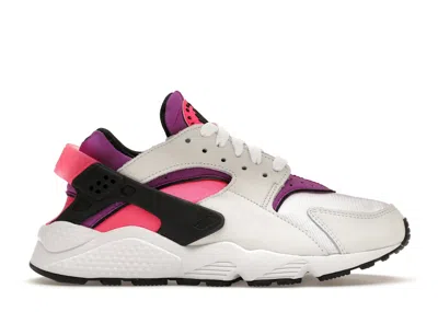 Pre-owned Nike Air Huarache (women's) Sneakers In White/hyper Pink/vivid Purple