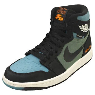 Pre-owned Nike Air Jordan 1 Element Gore-tex Mens Fashion Sneakers In Black Olive - 10 Us In Green