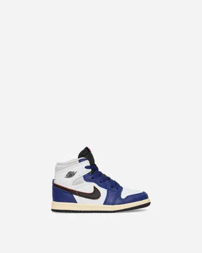 NIKE AIR JORDAN 1 HIGH OG  RARE AIR  (TD) SNEAKERS WHITE / DEEP ROYAL BLUE