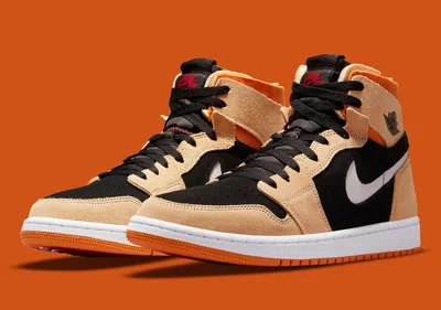 Pre-owned Nike Air Jordan 1 High Zoom Air Cmft Pumpkin Spice Size 12. Ct0978-200 In Orange