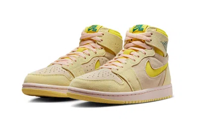 Nike Air Jordan 1 High Zoom Cmft 2 Dv1305-800 Women 9.5 Citron Tint Shoes Tf2195 In Neutral