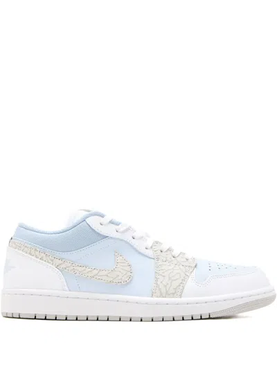 Nike Air Jordan 1 Low Se Elephant-print Sneakers In Blue
