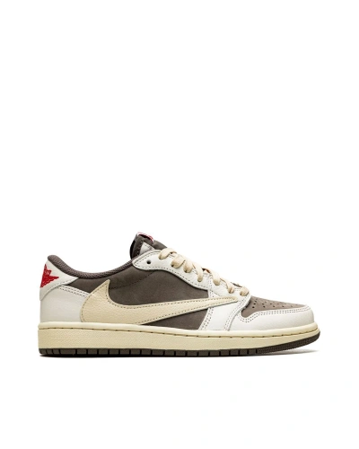 Nike Air Jordan 1 Low X Travis Scott "sail And Ridgerock In Beige