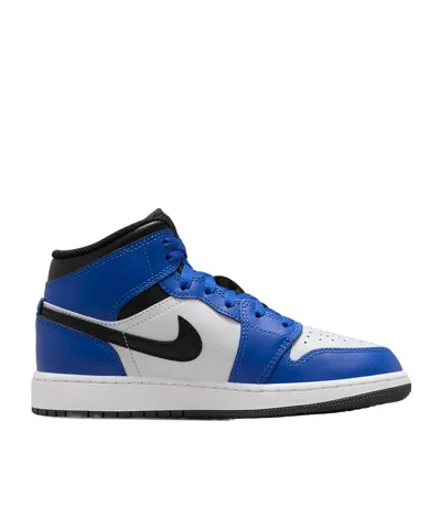 Nike Air Jordan 1 Mid Big Kids' Shoes In Blue