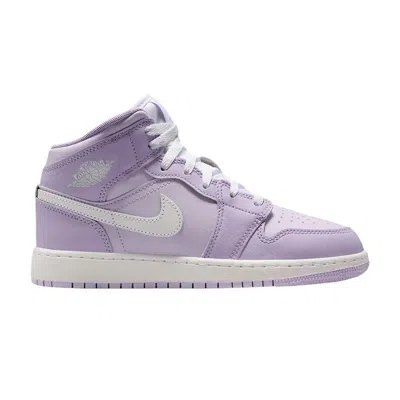 Pre-owned Nike Air Jordan 1 Mid Gs 'violet Mist' | Purple | Kid's Size 5
