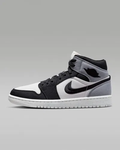 Nike Air Jordan 1 Mid Se Dv0427-100 Sneakers Women's 12 Sail Black Shoes Efas114 (white,12)