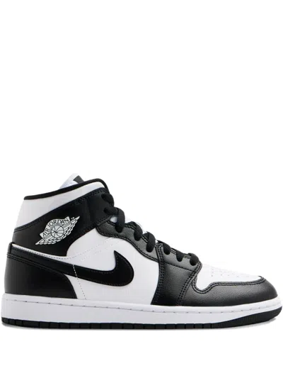 Nike Air Jordan 1 Mid Sneakers In Black