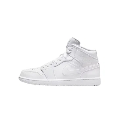 Nike Air Jordan 1 Mid White / White - White 554724-136 Men's