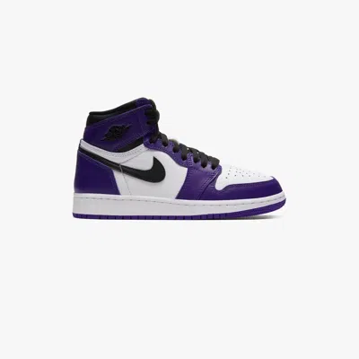 Pre-owned Nike Air Jordan 1 Retro High (gs) Court Purple (575441-500) Shoe Size Us 7y