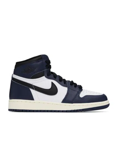 Nike Air Jordan 1 Retro High Og Sneakers In White  Navy